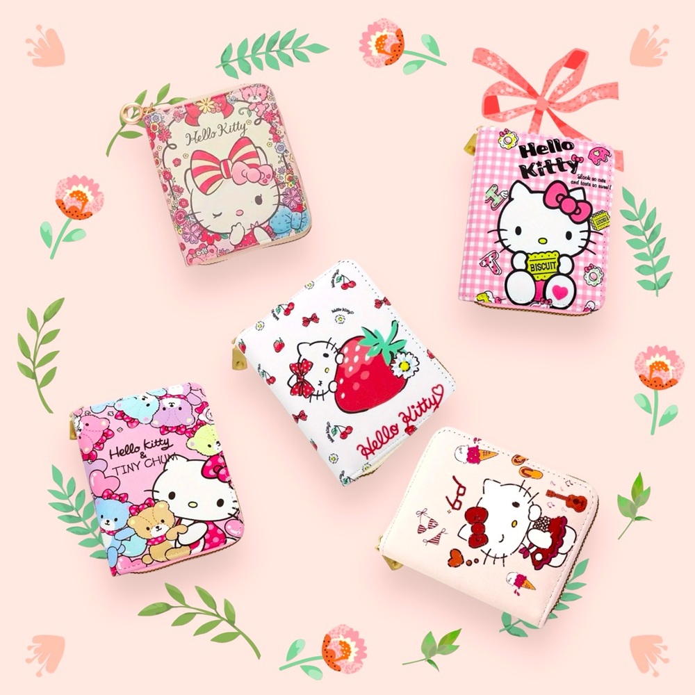 ‼️$7‼️ Hello Kitty Wallet, Credit Card Holder, Casual Coin Purse, 5 designs‼️
